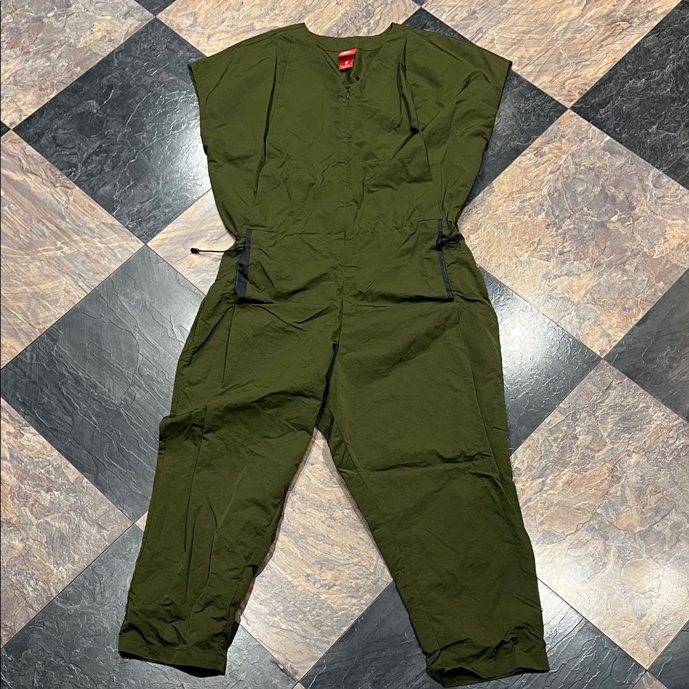 Nike Dark Green Jumpsuit Parachute Material Size XL
